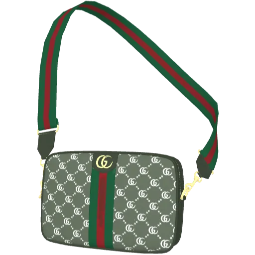 Светло-зеленая сумка Guchi с паттерном