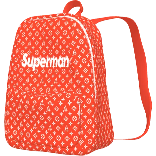 Красный рюкзак Superman