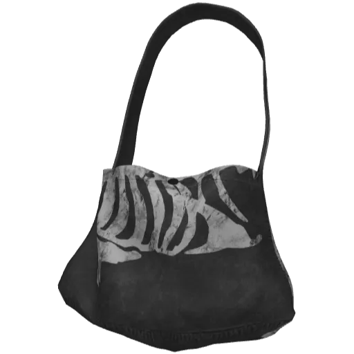 Черная большая сумка через плечо