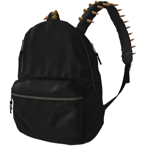 Черный рюкзак с патронами