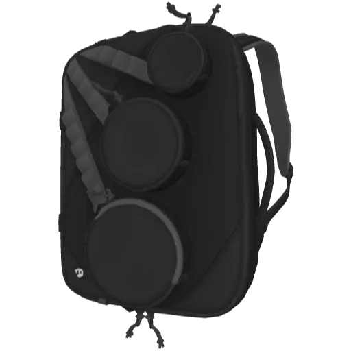 Черный рюкзак с карманами дизайнерский