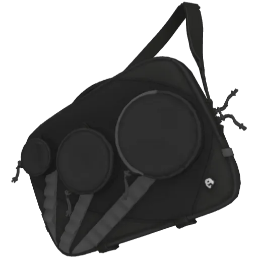 Черная сумка с карманами дизайнерская