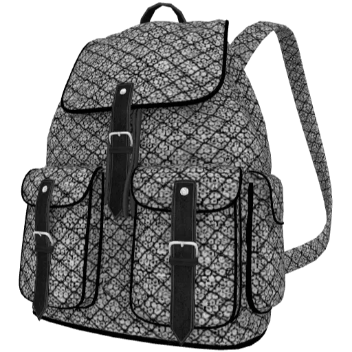 Черный рюкзак со стразами