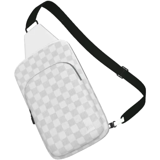 Белая слинг-сумка Los Angels (на груди)