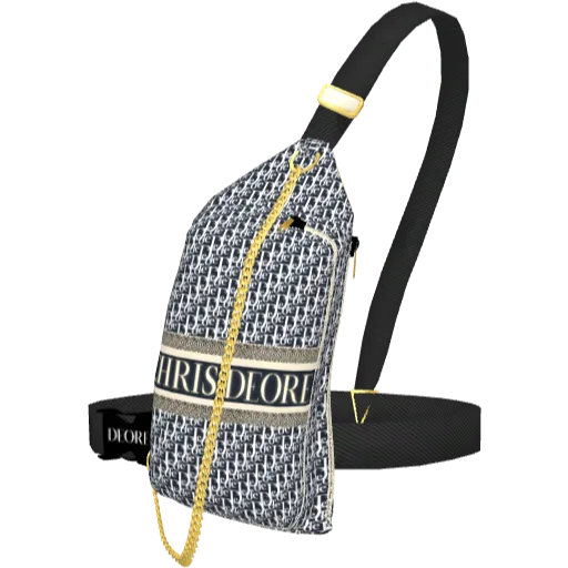 Темная сумка Deore с цепью