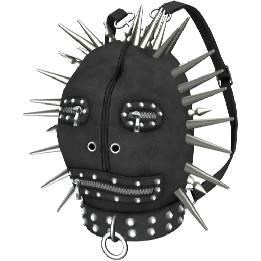 Черный рюкзак с шипами