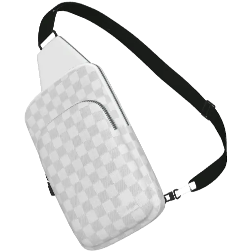 Белая слинг-сумка Los Angels (на спину)