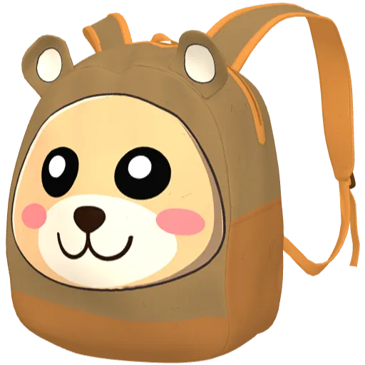 Рюкзак "Панда" желтого цвета