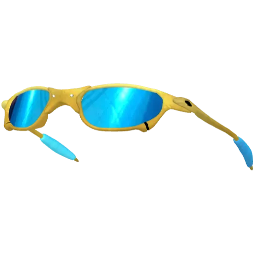 Желтые стильные очки с цветным стеклом