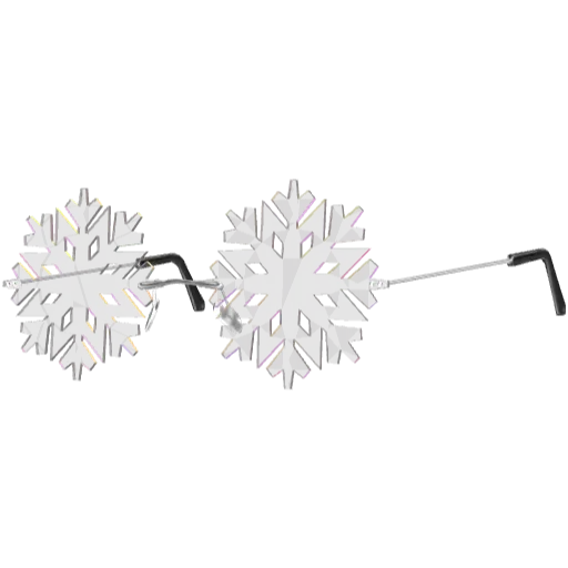 Очки снежинка