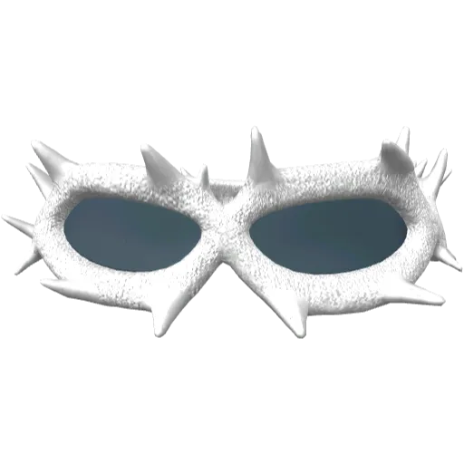 Белые блестящие очки